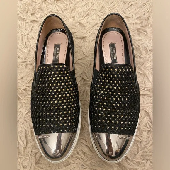 Miu Miu Slip On Sneakers Special Edition - Picture 1 of 9